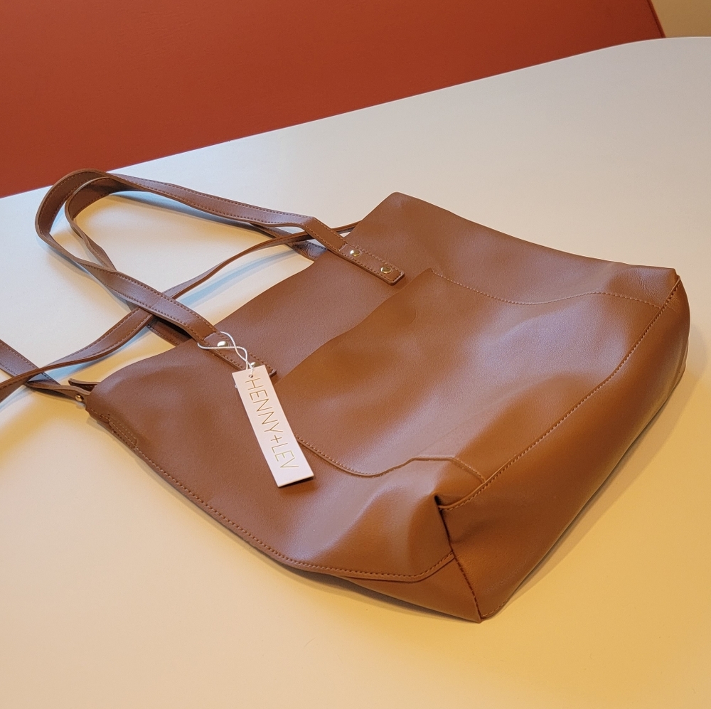 New Henny and Lev Vegan Leather 2-in-1 Everyday Tote